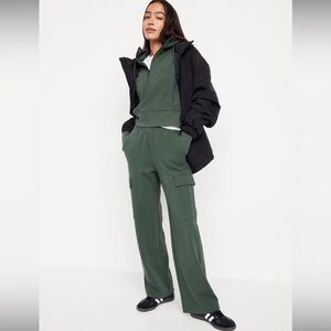 Dynamic Fleece Half Zip Hoodie and Cargo Pants Set